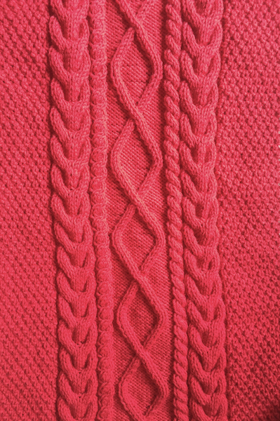 band of cable knitting