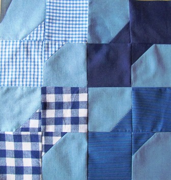 Four bow tie patchwork block