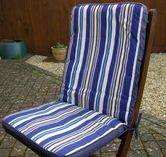 Garden chair and cushion
