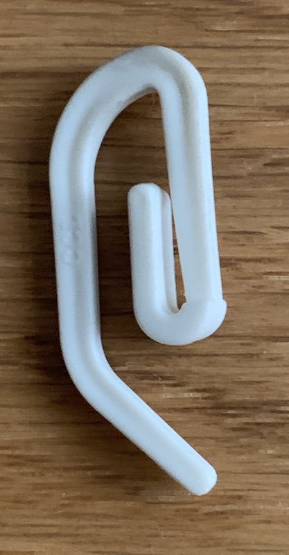 single curtain hook