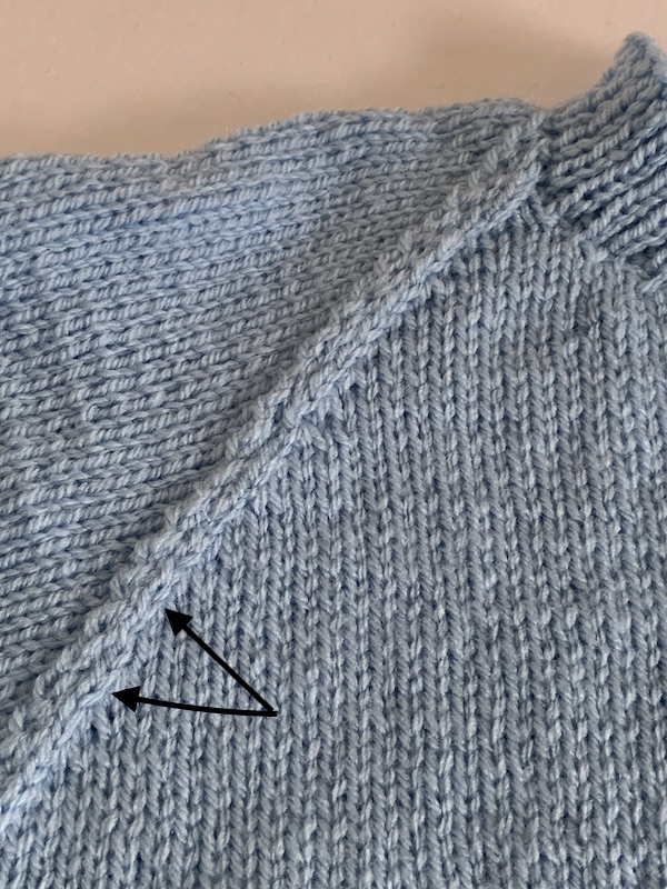 knitting decreasing at row end