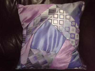 Recycled Silk Tie Cushion