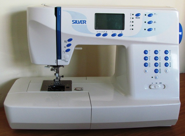 Silver sewing machine 