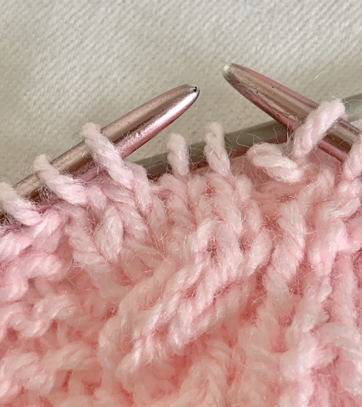 First two C4B stitches to back
