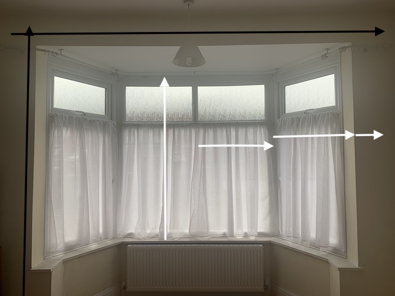 Measuring a bay window