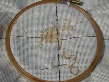 Cross stitch frame