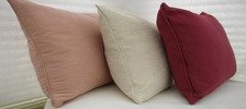 3 side edged cushion in row