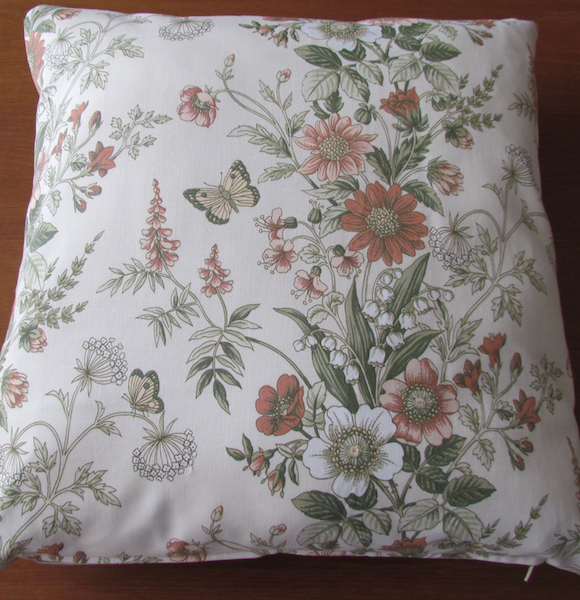 Flowers and Butterflies cushion