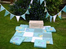 picnic set with bunting